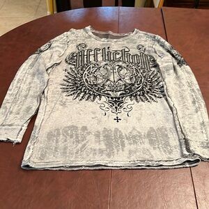 Affliction Reversible Thermal shirt